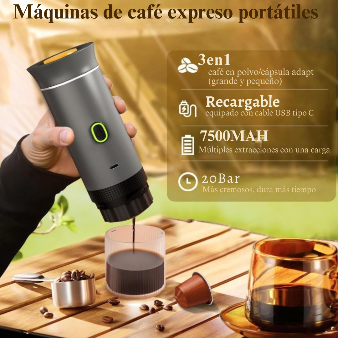 Cafetera Portátil Instantánea 3 en 1